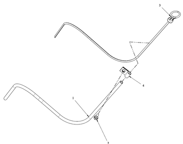 Engine Group - Dipstick And Tube Diagram and Parts List for 076355-03  Briggs and Stratton Generator
